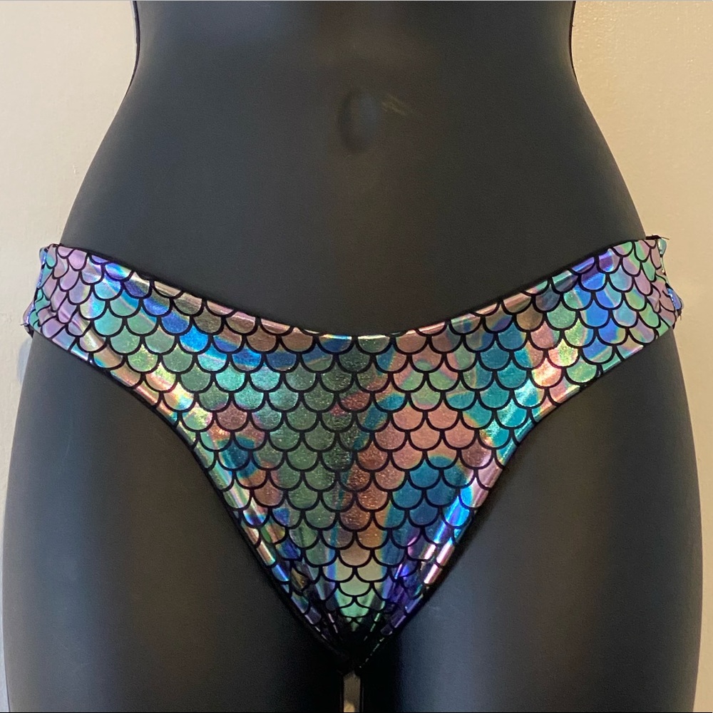 Handmade Multi Color Bikini Bottom Woman Size M